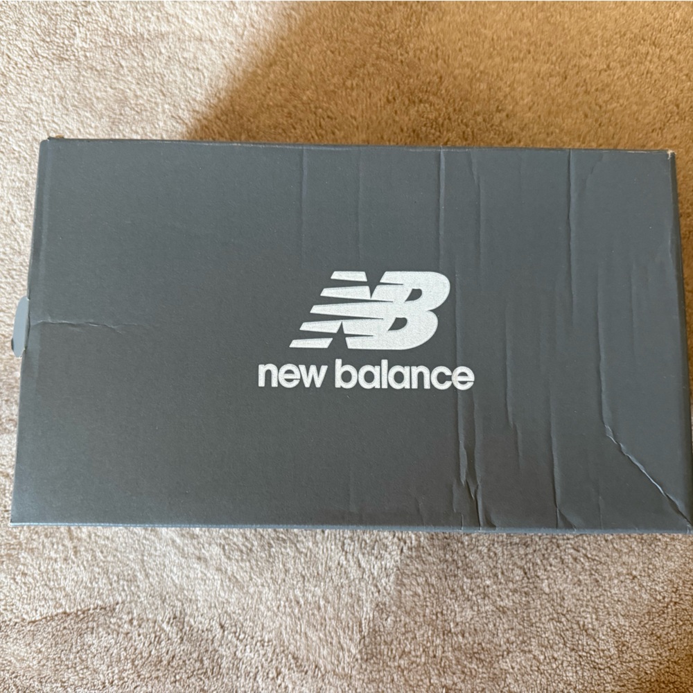 New Balance Dark Gray Shoe Box with White Logo